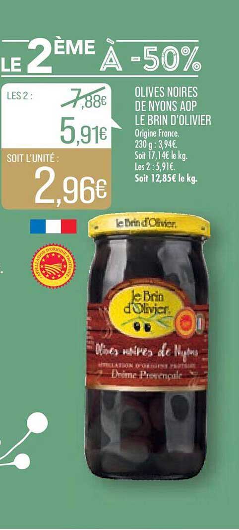 oives noires de nyons aop le brin d'olivier