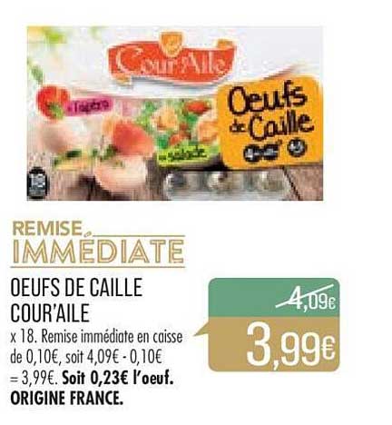 œufs de caille cour'aile