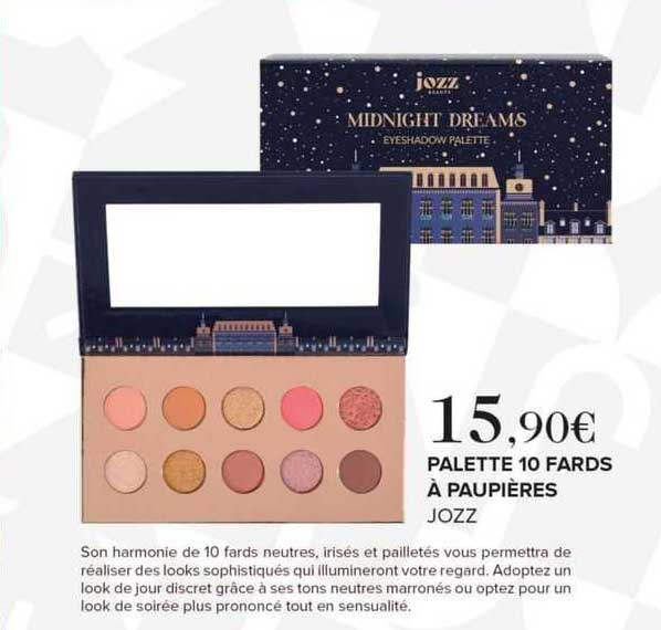 palette 10 fards à paupières