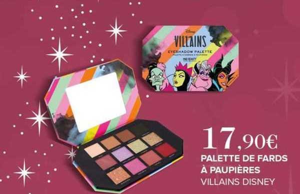 palette de fards à paupières villains disney