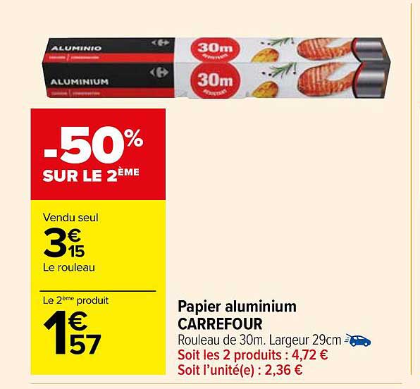 Papier Aluminium Carrefour