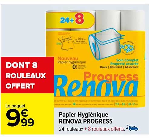 Papier Hygiénique Renova Progress