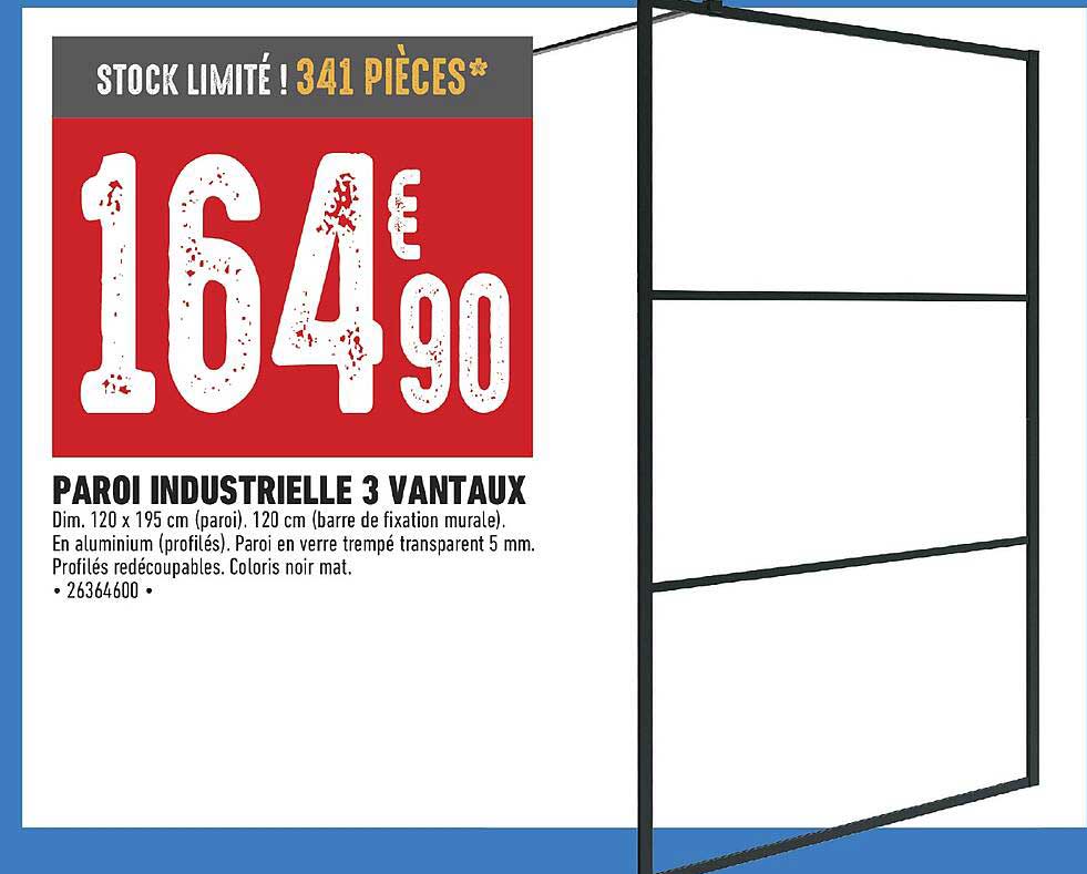 Paroi Industrielle 3 Vantaux