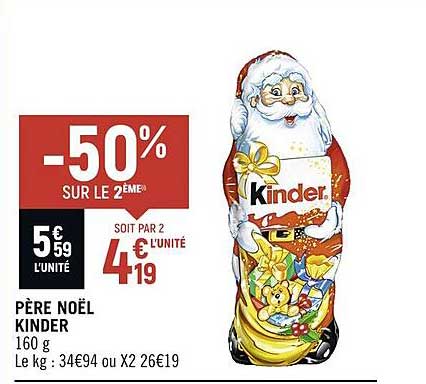 père noël kinder
