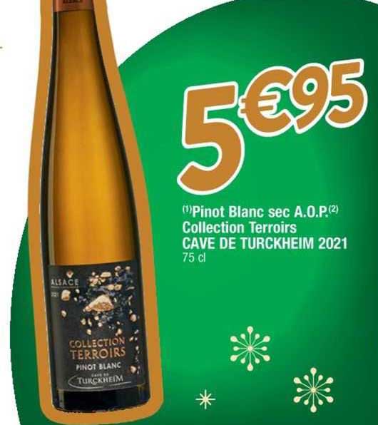 pinot blanc sec a.o.p. collection terroirs cave de turckheim 2021