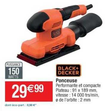 Ponceuse Black+decker