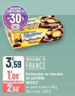 Profiteroles Au Chocolat La Laitière Nestlé