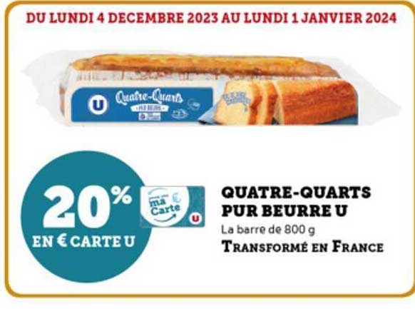 quatre-quarts pur beurre u