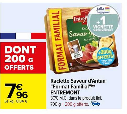 raclette saveur d'antan "format familial" entreMont