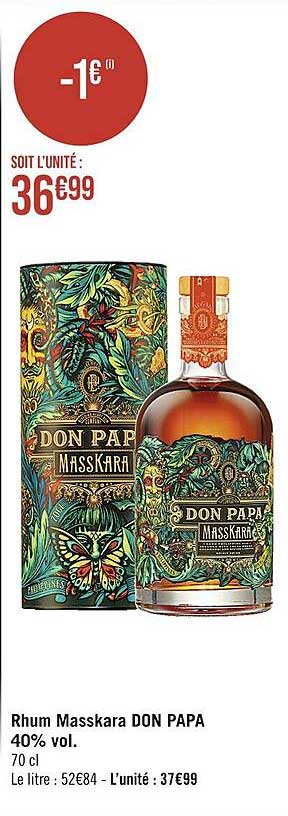 rhum masskara don papa 40% vol.