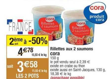 Rillettes Aux 2 Saumons Cora