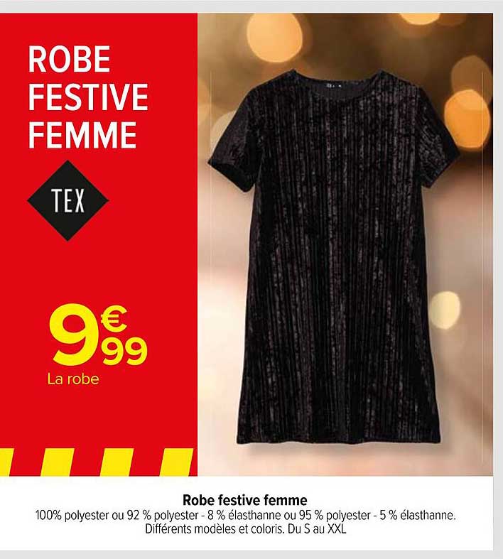 robe festive femme tex