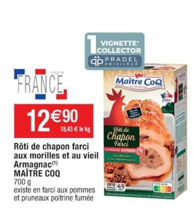 rôti de chapon farci aux morilles et au vieil armagnac maître coq
