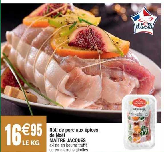 rôti de porc aux épices de noël maître jacques