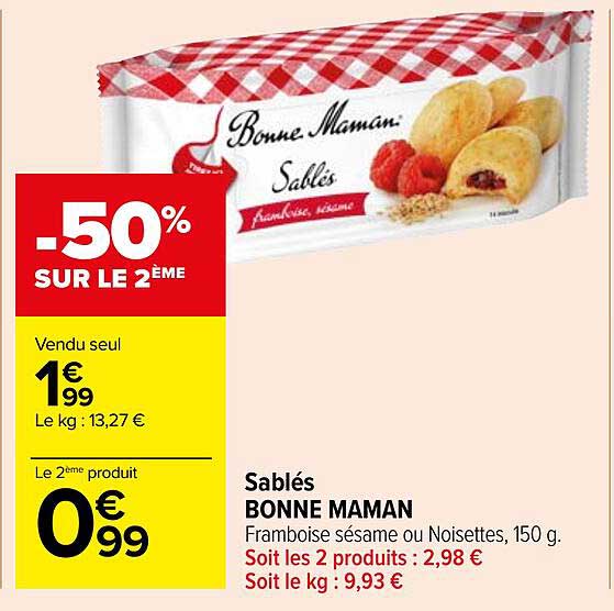sablés bonne maman