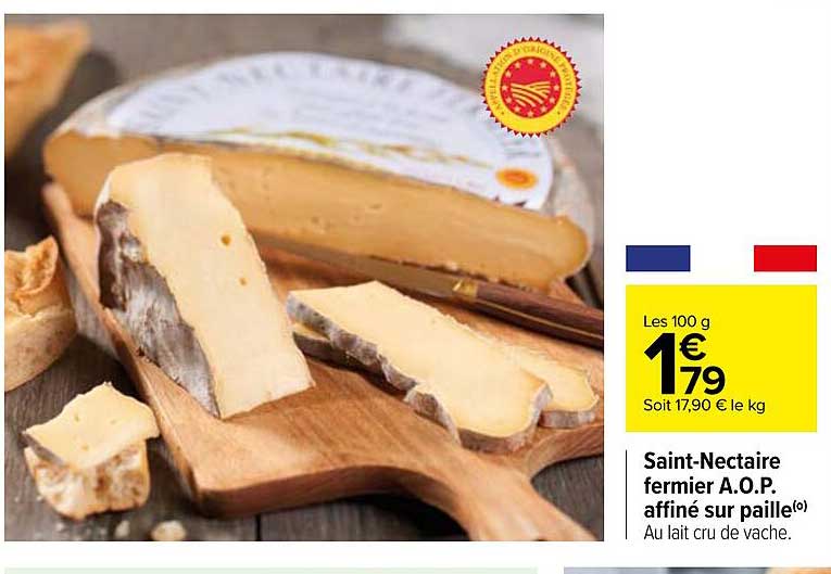 saint-nectaire fermier a.o.p. affiné sur paille
