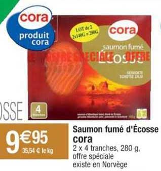saumon fumé d'écosse cora