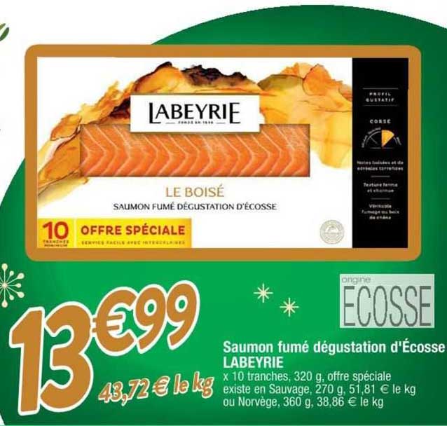 saumon fumé dégustation d'écosse labeyrie