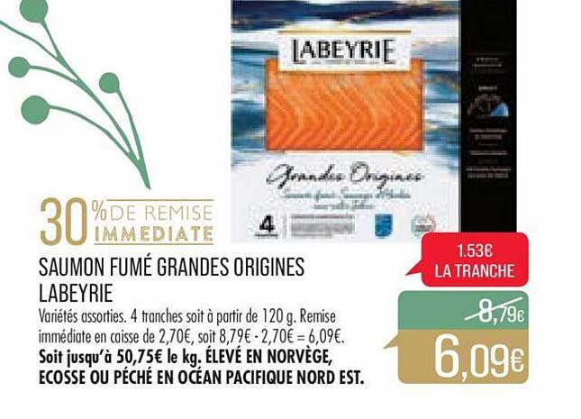 saumon fumé grandes origines labeyrie