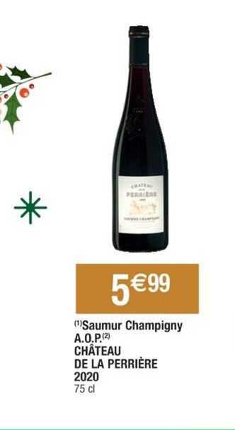 saumur champigny a.o.p. château de la perrière 2020