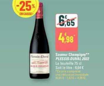 saumur champigny plessis-duval 2022