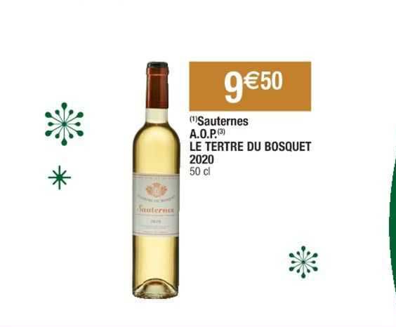 sauternes a.o.p. le tertre du bosquet 2020