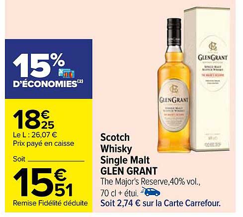 scotch whisky single malt glen grant