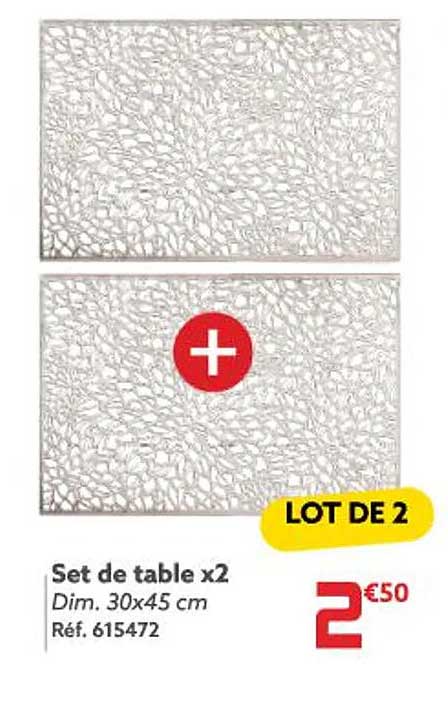 Set De Table X 2