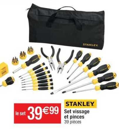 set vissage et pinces stanley