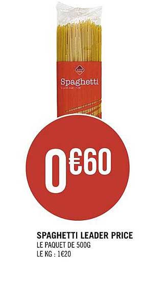 spaghetti leader price