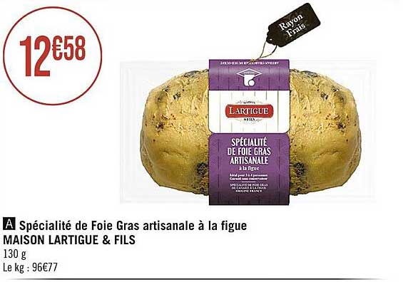 spécialité de foie gras artisanale à la figue maison lartigue & fils