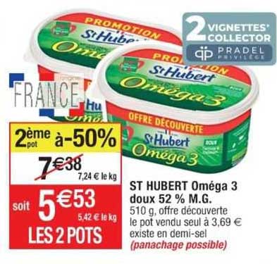 st hubert oméga 3 doux 52% m.g.
