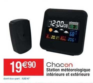 station météorologique intérieure et extérieure chacon