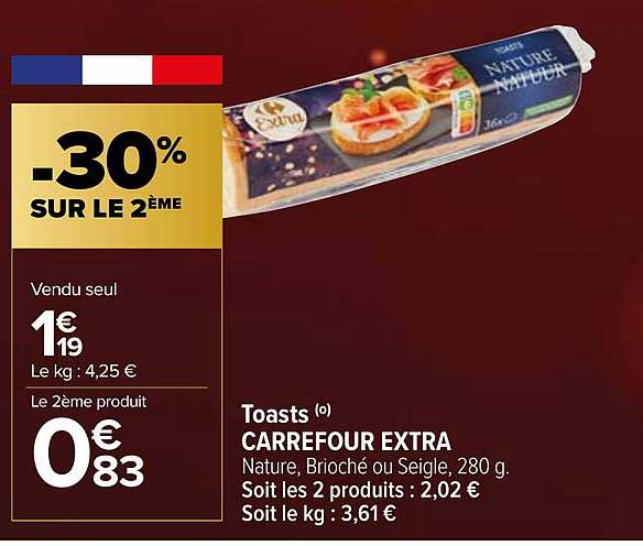 Toasts Carrefour Extra