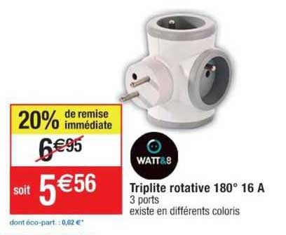 triplite rotative 180° 16 a