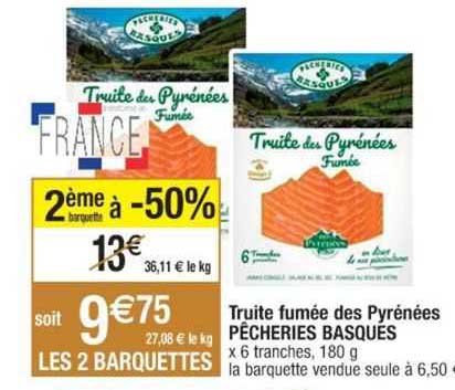 truite fumée des pyrénées pêcheries basques