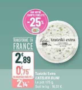 tzatziki extra l'atelier blini