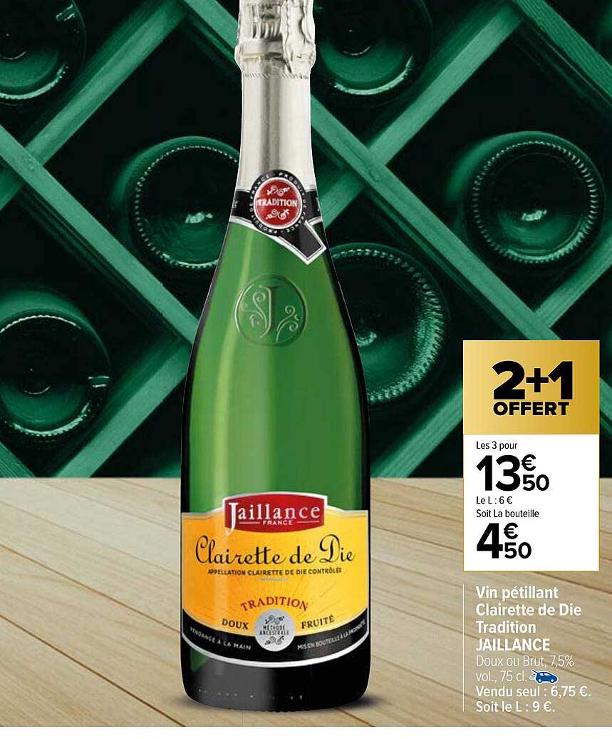 vin pétillant clairette de die tradition jaillance