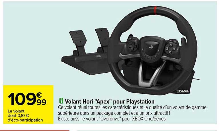volant hori "apex" pour playstation