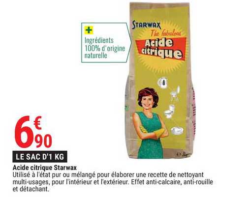 acide citrique starwax
