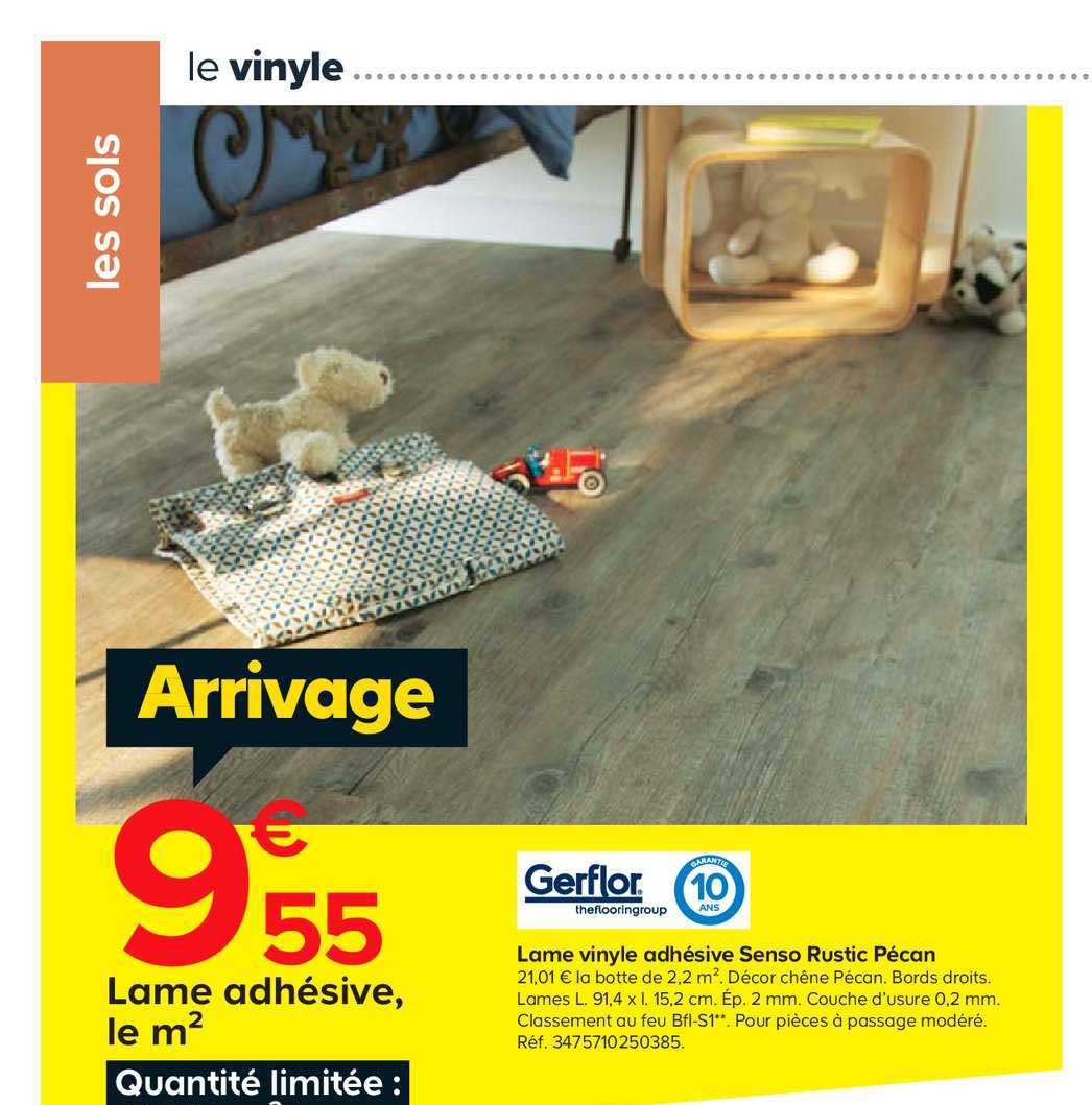 lame vinyle adhésive senso rustic pécan gerflor