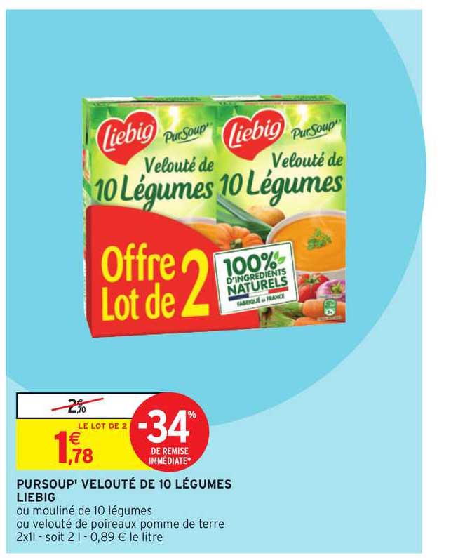 Pursoup' Velouté De 10 Légumes Liebig