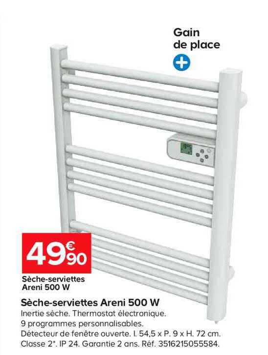 Sèche-serviettes Areni 500 W