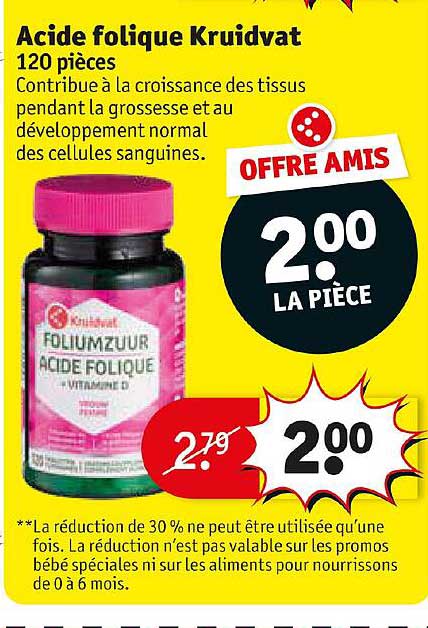 acide folique kruidvat