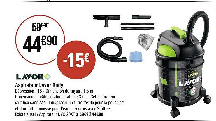 aspirateur lavor rudy lavor
