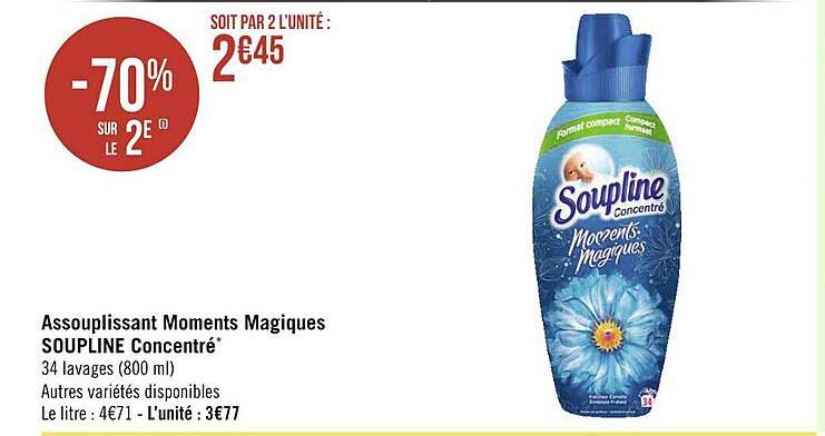 assouplissant moments magiques soupline concentré