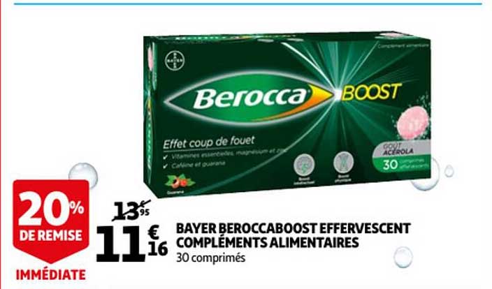 bayer beroccaboost effervescent compléments alimentaires