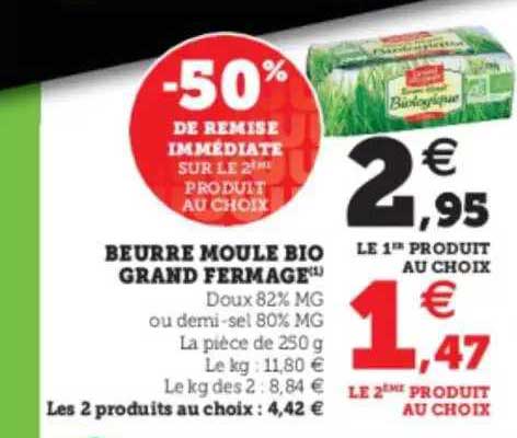 beurre moule bio grand fermage
