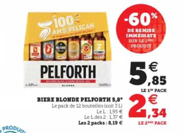 Bière Blonde Pelforth 5,8°