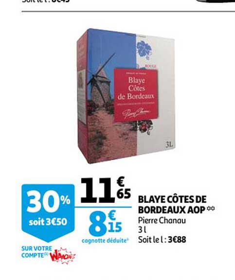 Blaye Côtes De Bordeaux Aop Pierre Chanau